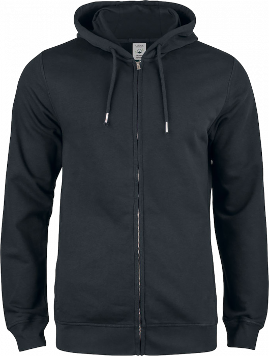 Clique - Organic Cotton Premium Hoody Full Zip - Nero