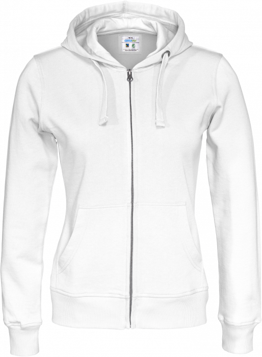 Cottover - Eco Cotton Zip Hoodie Woman - White