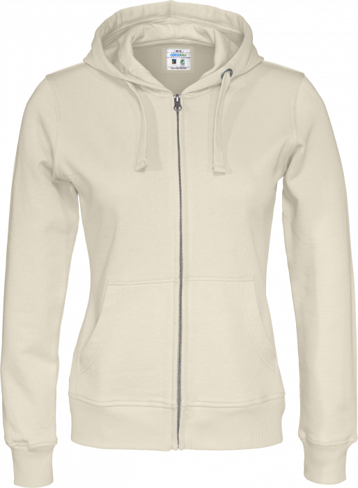 Cottover - Eco Cotton Zip Hoodie Woman - Off-White