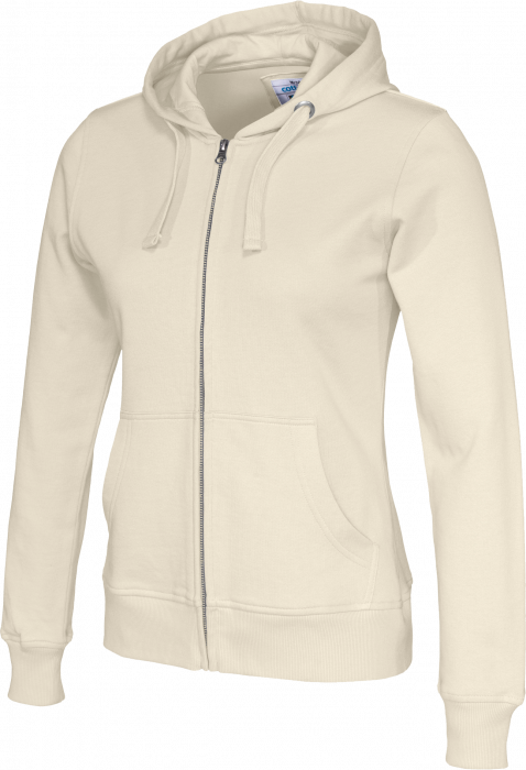 Cottover - Eco Cotton Zip Hoodie Woman - Off-White