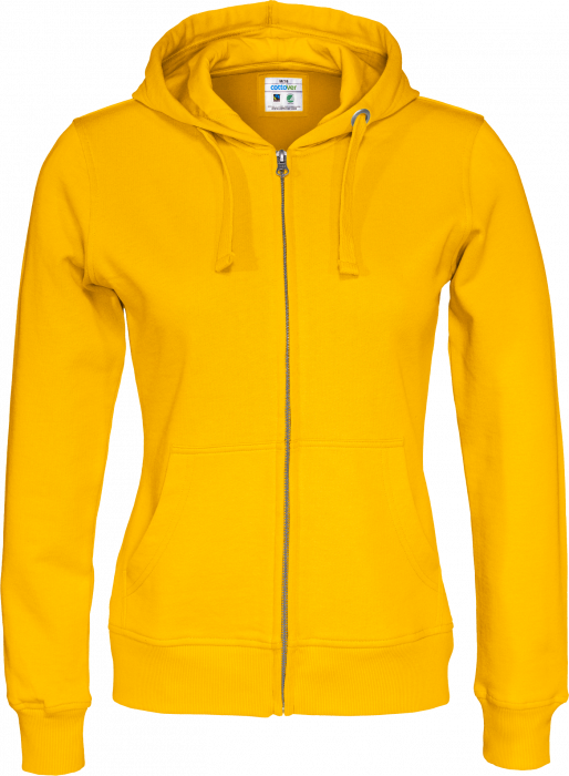 Cottover - Eco Cotton Zip Hoodie Woman - Yellow
