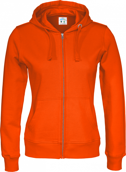 Cottover - Eco Cotton Zip Hoodie Woman - Orange