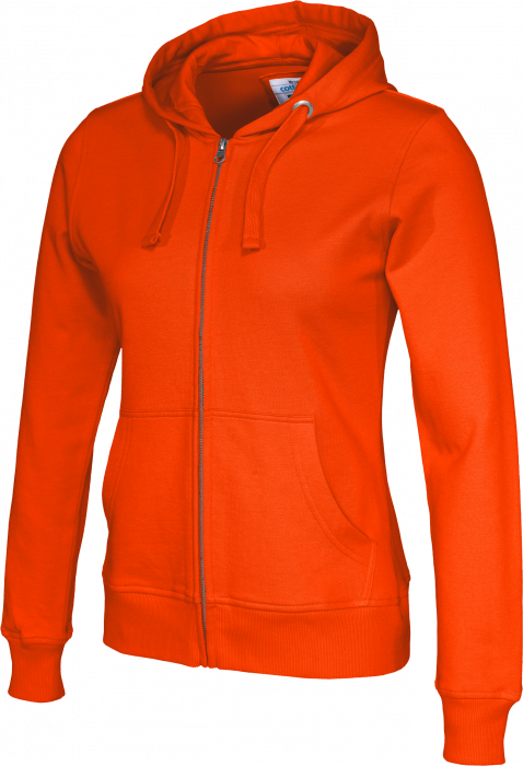 Cottover - Eco Cotton Zip Hoodie Woman - Orange