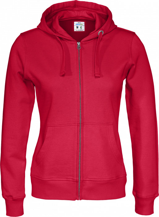 Cottover - Eco Cotton Zip Hoodie Woman - Red