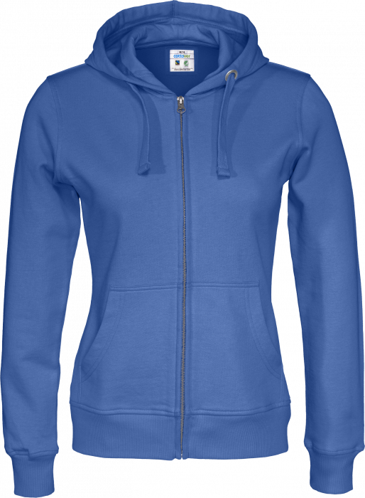 Cottover - Eco Cotton Zip Hoodie Woman - Royal Blue