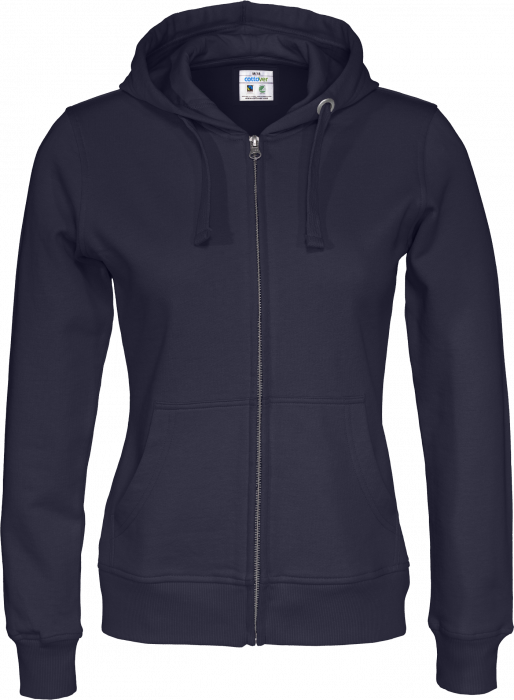 Cottover - Eco Cotton Zip Hoodie Woman - Marine