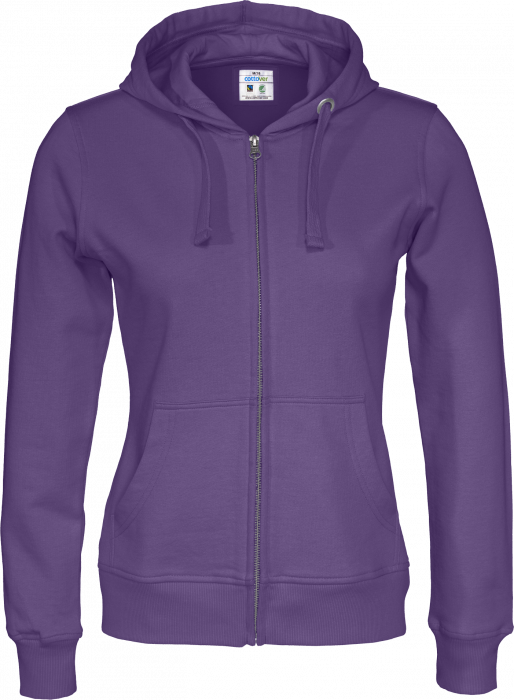Cottover - Eco Cotton Zip Hoodie Woman - Purple