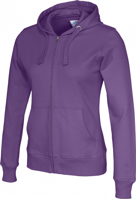 Cottover - Eco Cotton Zip Hoodie Woman - Purple