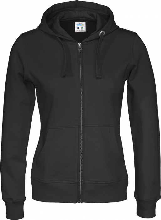 Cottover - Eco Cotton Zip Hoodie Woman - Black