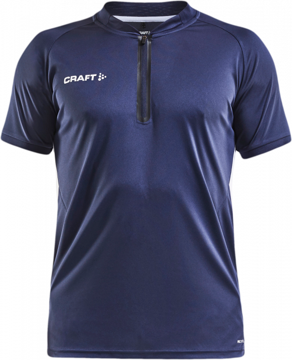 Craft - Men's Polo T-Shirt - Navy blue & white