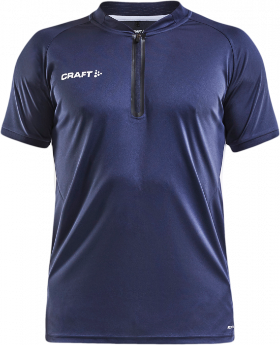 Craft - Men's Polo T-Shirt - Granatowy & biały