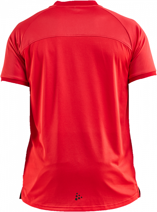 Craft - Men's Polo T-Shirt - Bright Red & black
