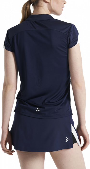 Craft - Women's Polo T-Shirt - Granatowy & biały
