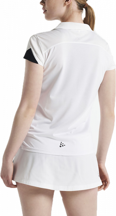 Craft - Women's Polo T-Shirt - Biały & czarny
