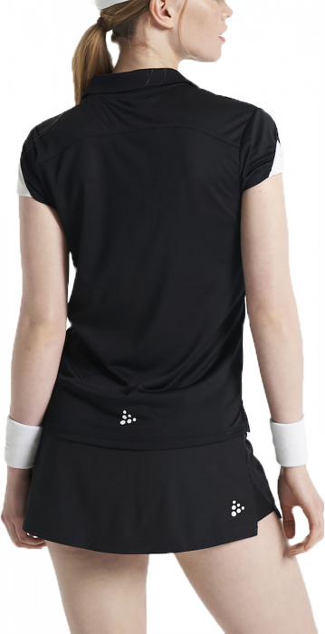 Craft - Women's Polo T-Shirt - Zwart & wit
