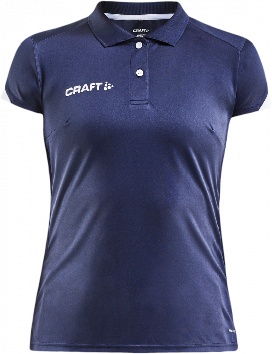 Craft - Women's Polo T-Shirt - Granatowy & biały