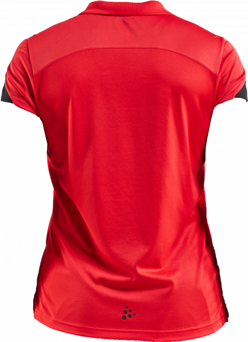 Craft - Women's Polo T-Shirt - Bright Red & czarny