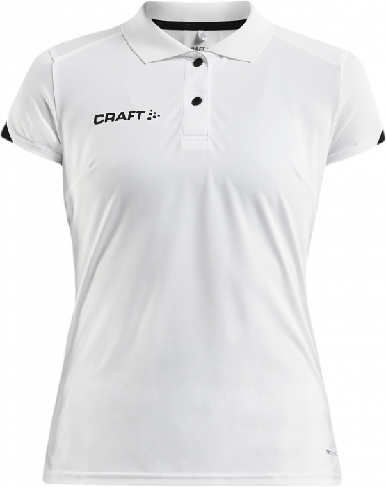 Craft - Women's Polo T-Shirt - Vit & svart