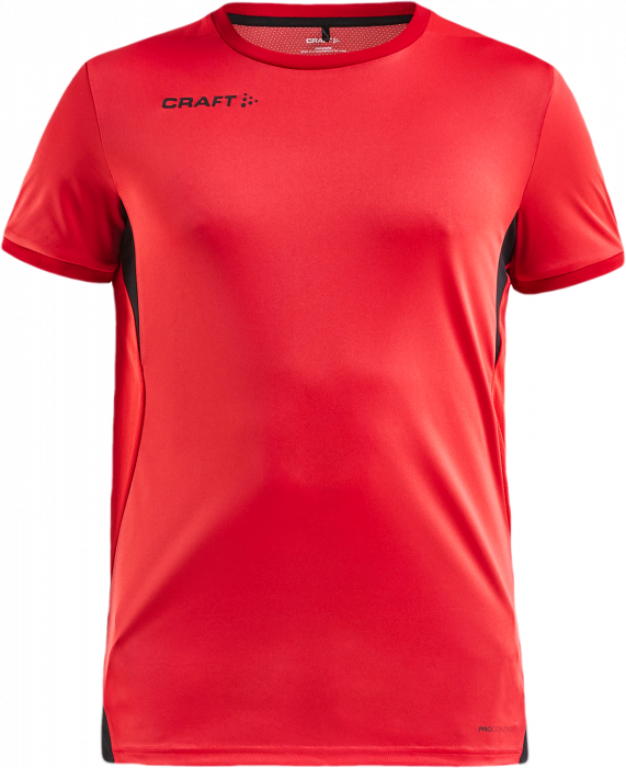 Craft - Sporty T-Shirt Herrer - Bright Red & sort