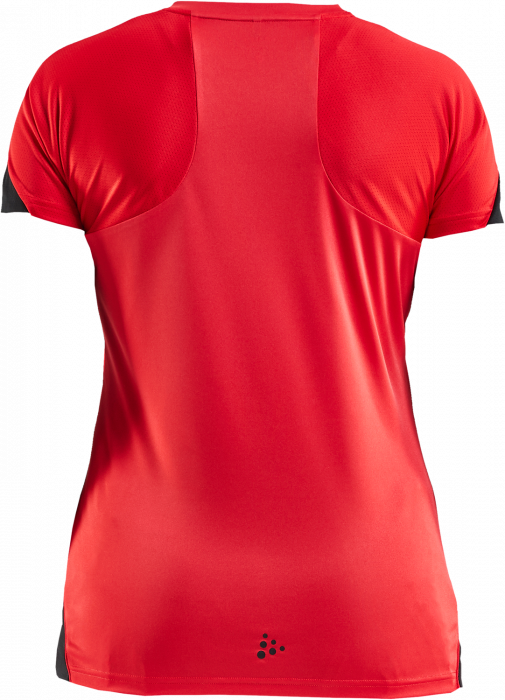 Craft - Sporty T-Shirt Damer - Bright Red & schwarz