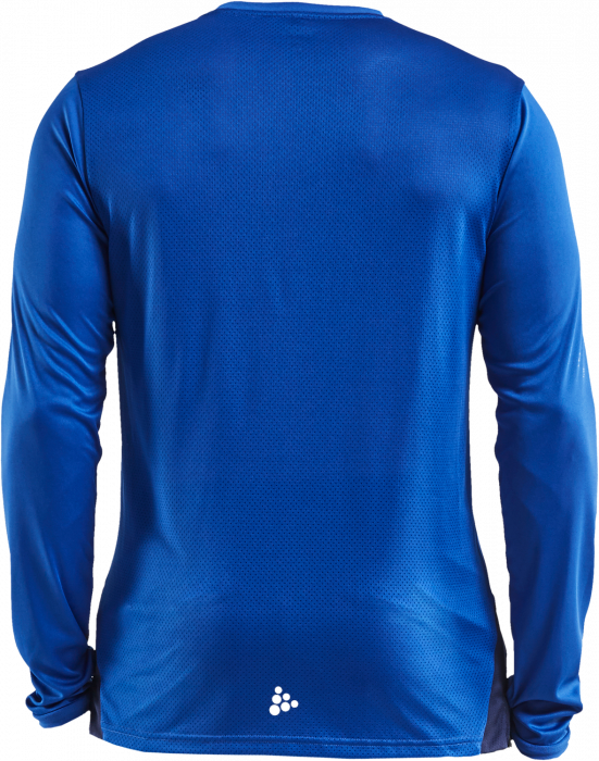 Craft - Sporty T-Shirt With Long Sleeves - Cobalt & navy blue