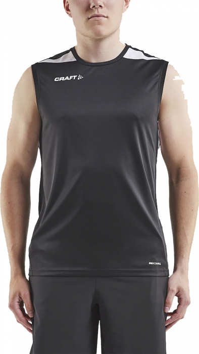 Craft - Men's Sleeveless T-Shirt - Black & white
