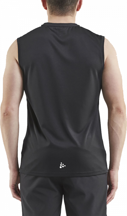 Craft - Men's Sleeveless T-Shirt - Black & white