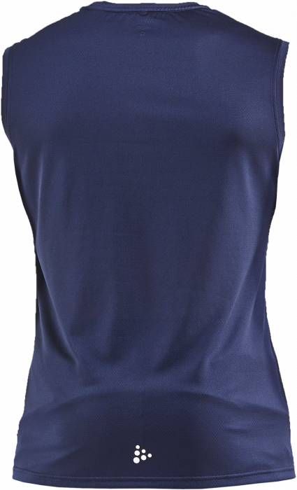 Craft - Men's Sleeveless T-Shirt - Navy blue & white
