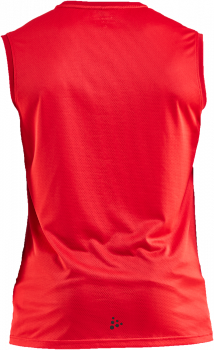 Craft - Men's Sleeveless T-Shirt - Bright Red & nero
