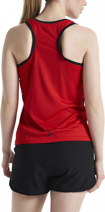Craft - Sporty Women's Tanktop - Bright Red & black