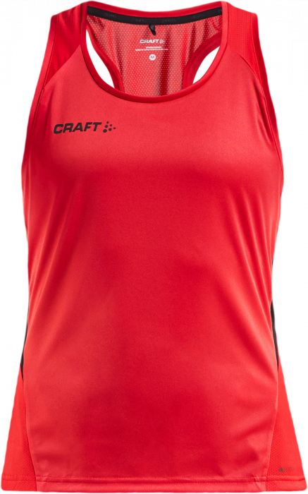 Craft - Sporty Tanktop Træningstrøje Til Damer - Bright Red & sort