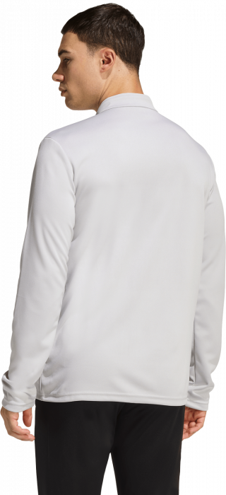 Adidas - Entrada 26 Track Jacket With Full Zip - T Light Grey & blanc
