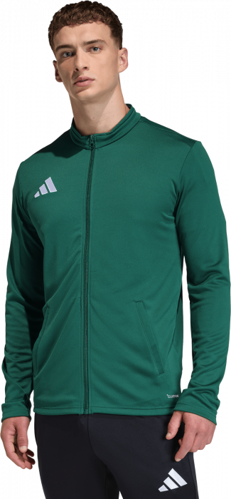 Adidas - Entrada 26 Tr&aelig;ningstr&oslash;je Med Lynl&aring;s - Dark Team Green & hvid