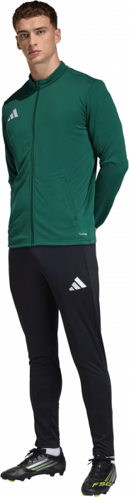 Adidas - Entrada 26 Tr&aelig;ningstr&oslash;je Med Lynl&aring;s - Dark Team Green & hvid