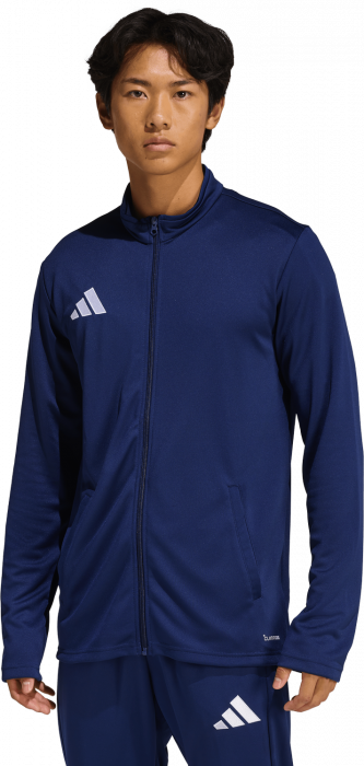 Adidas - Entrada 26 Track Jacket With Full Zip - T Navy Blue & wit