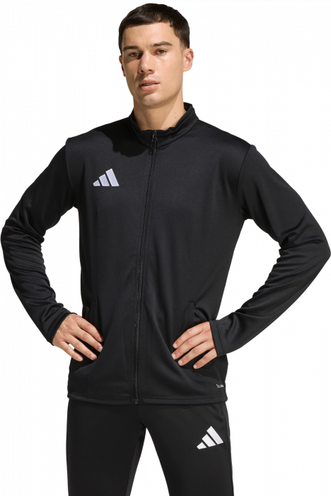 Adidas - Entrada 26 Track Jacket With Full Zip - Noir & blanc