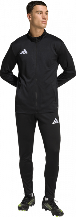 Adidas - Entrada 26 Track Jacket With Full Zip - Noir & blanc