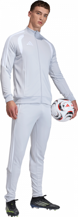 Adidas - Tiro 26 League Training Jacket With Zip - T Light Grey & wit
