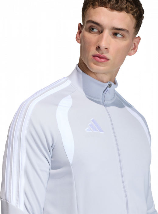Adidas - Tiro 26 League Training Jacket With Zip - T Light Grey & wit