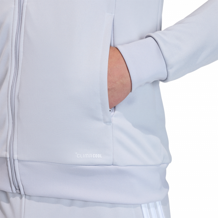 Adidas - Tiro 26 League Training Jacket With Zip - T Light Grey & wit