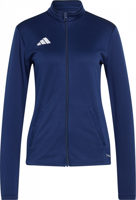 Adidas - Entrada 26 Track Jacket With Full Zip - T Navy Blue & bianco