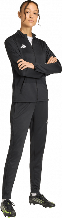 Adidas - Entrada 26 Track Jacket With Full Zip - Nero & bianco
