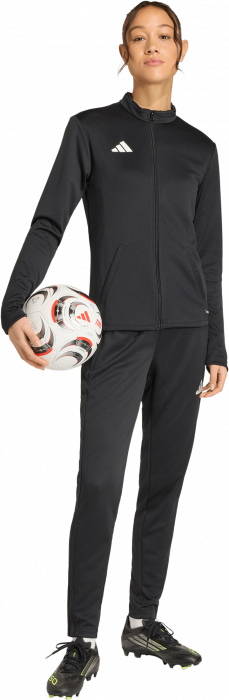 Adidas - Entrada 26 Track Jacket With Full Zip - Nero & bianco