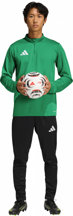 Adidas - Entrada 26 Track Top With Half Zip - T Green & wit