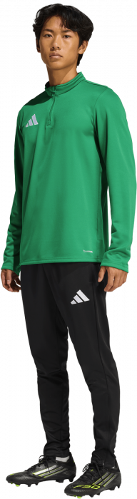Adidas - Entrada 26 Track Top With Half Zip - T Green & wit