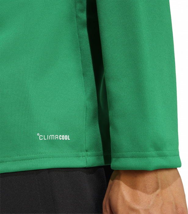 Adidas - Entrada 26 Track Top With Half Zip - T Green & wit