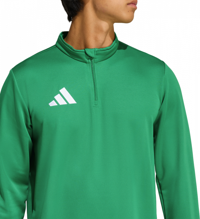 Adidas - Entrada 26 Track Top With Half Zip - T Green & wit