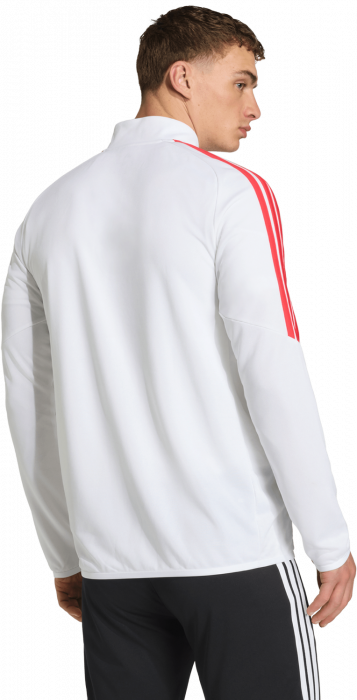 Adidas - Tiro 26 League Tr&aelig;ningstr&oslash;je Med Halv Lynl&aring;s - Hvid & semi lucid red