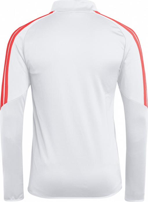 Adidas - Tiro 26 League Tr&aelig;ningstr&oslash;je Med Halv Lynl&aring;s - Hvid & semi lucid red
