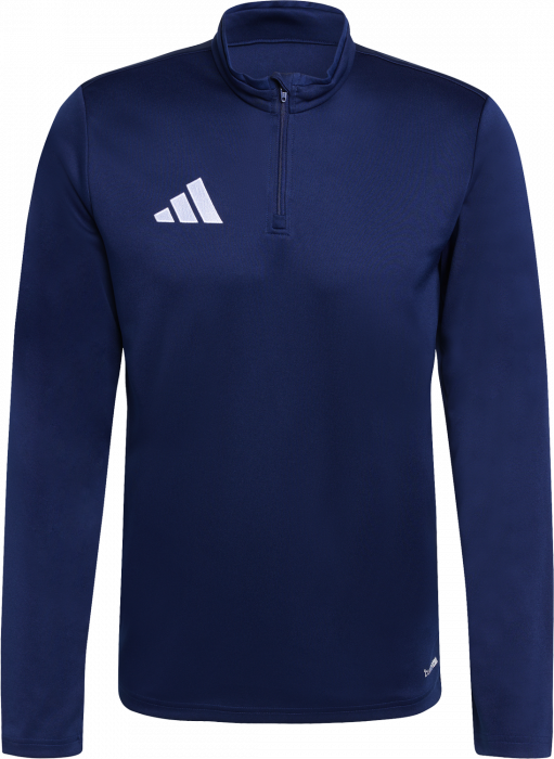 Adidas - Entrada 26 Track Top With Half Zip - T Navy Blue & blanc
